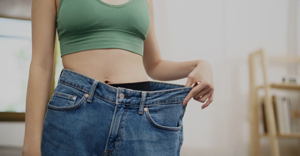 woman after weight loss