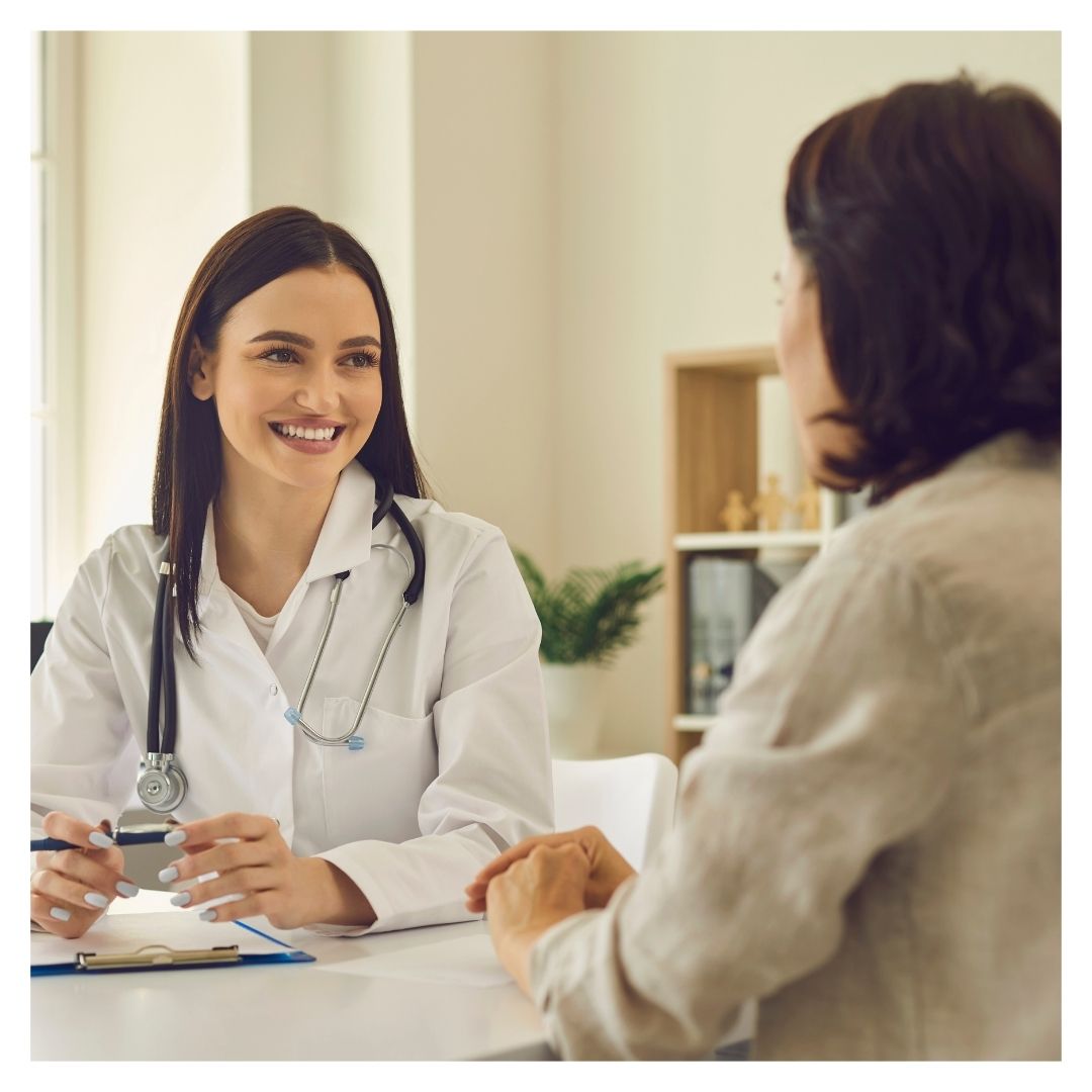 doctor talking to a patient