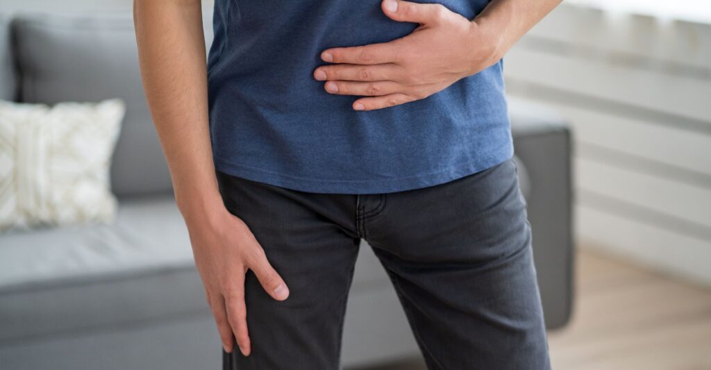 A person with incontinence