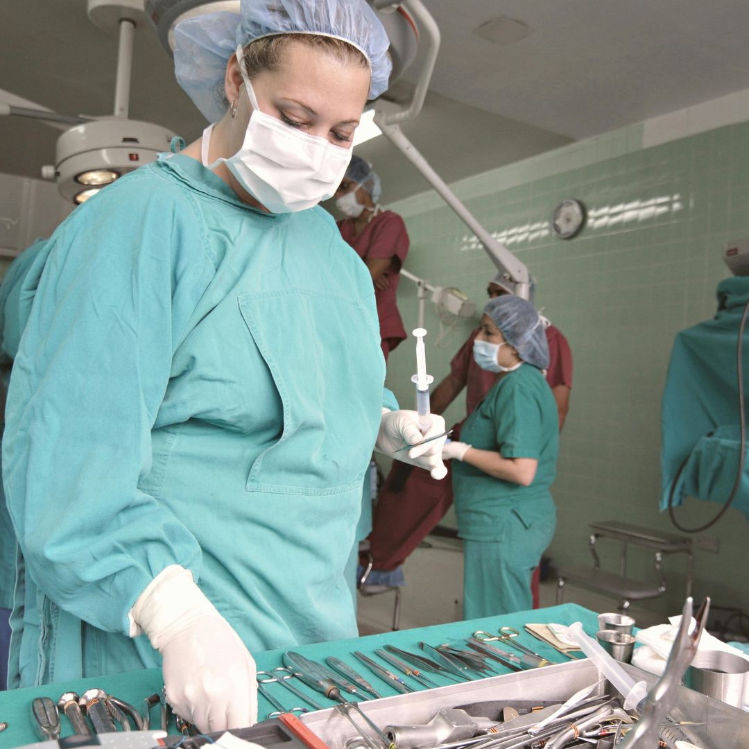 healthcare professional in surgery